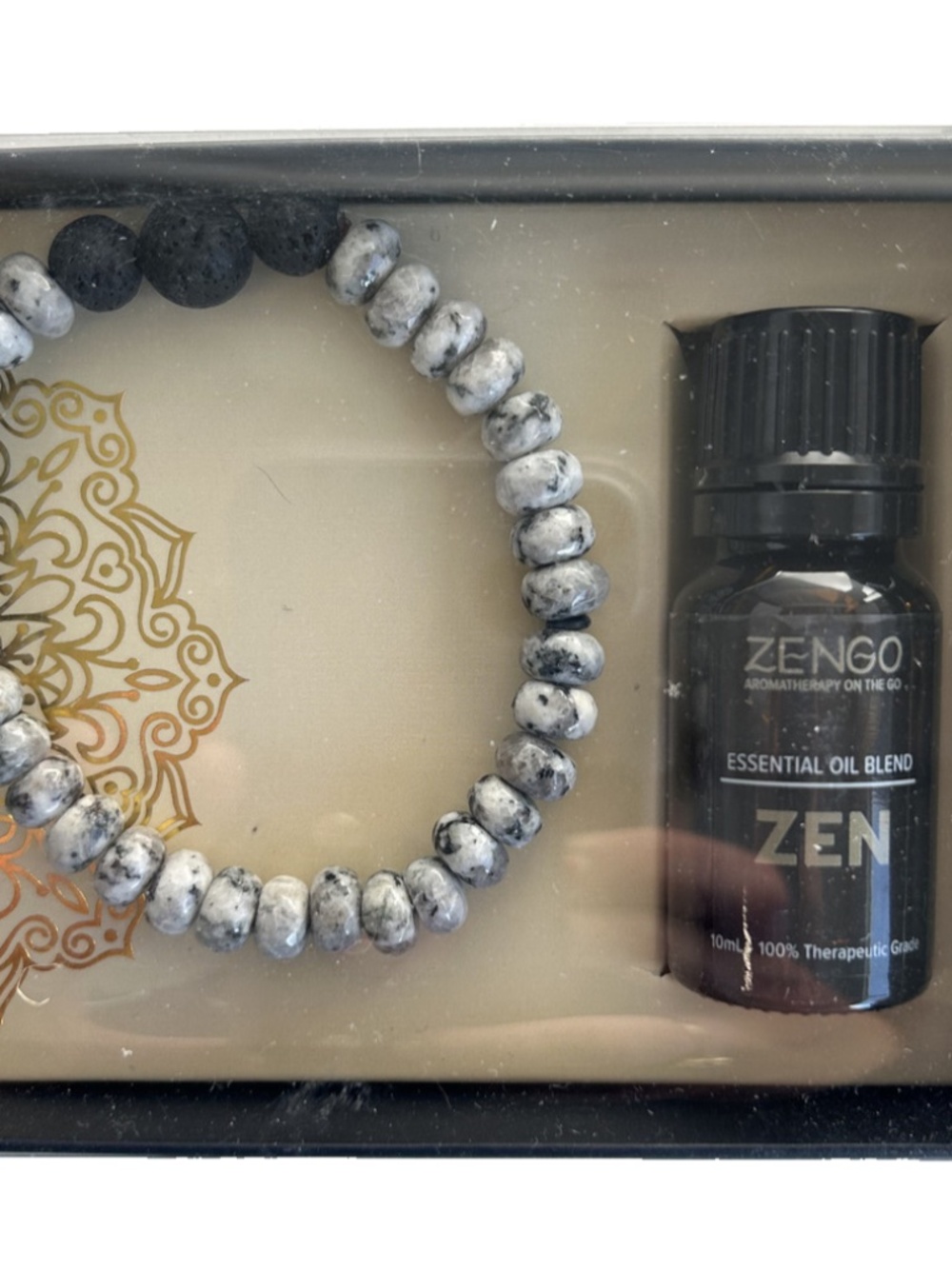 Zengo Zen Marble Aromatherapy Essential Oil Diffuser Bracelet